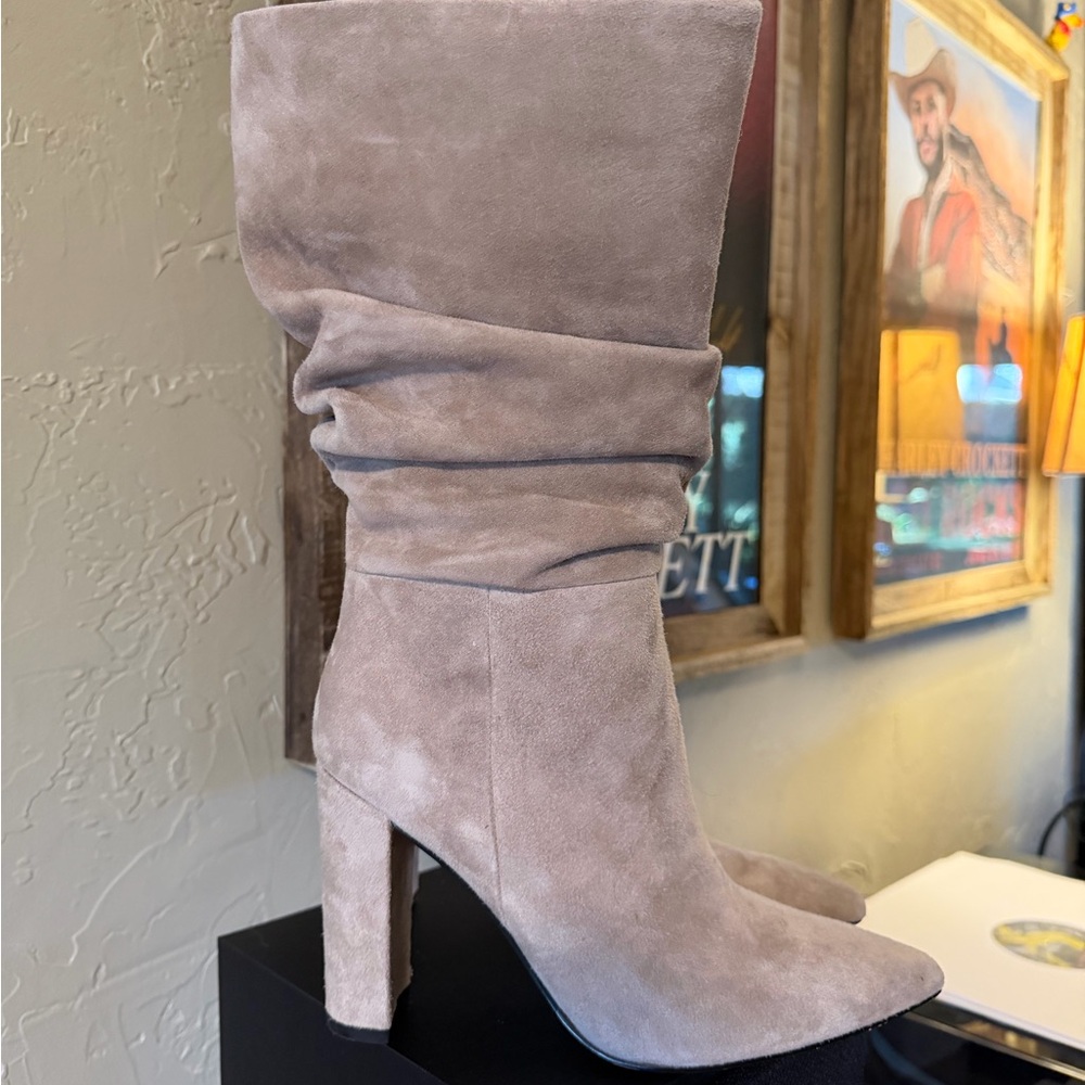 Make Offer • Marc Fisher Gomer Suede Heeled Boots - Picture 2 of 5